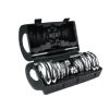 MALETA CROMADA MANCUERNA/DISCO + ADAPTADOR X-FIT 20KG.